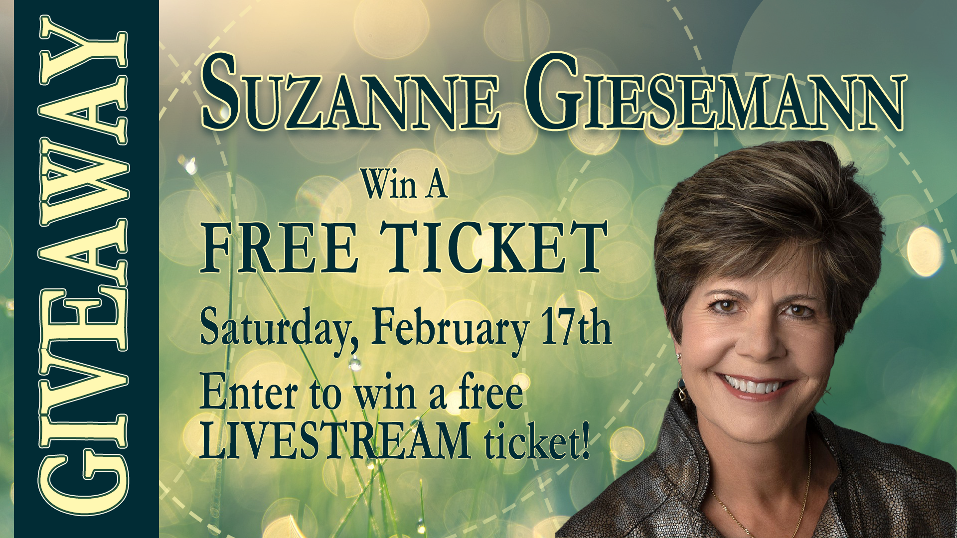 Suzanne Giesemann ticket giveaway
