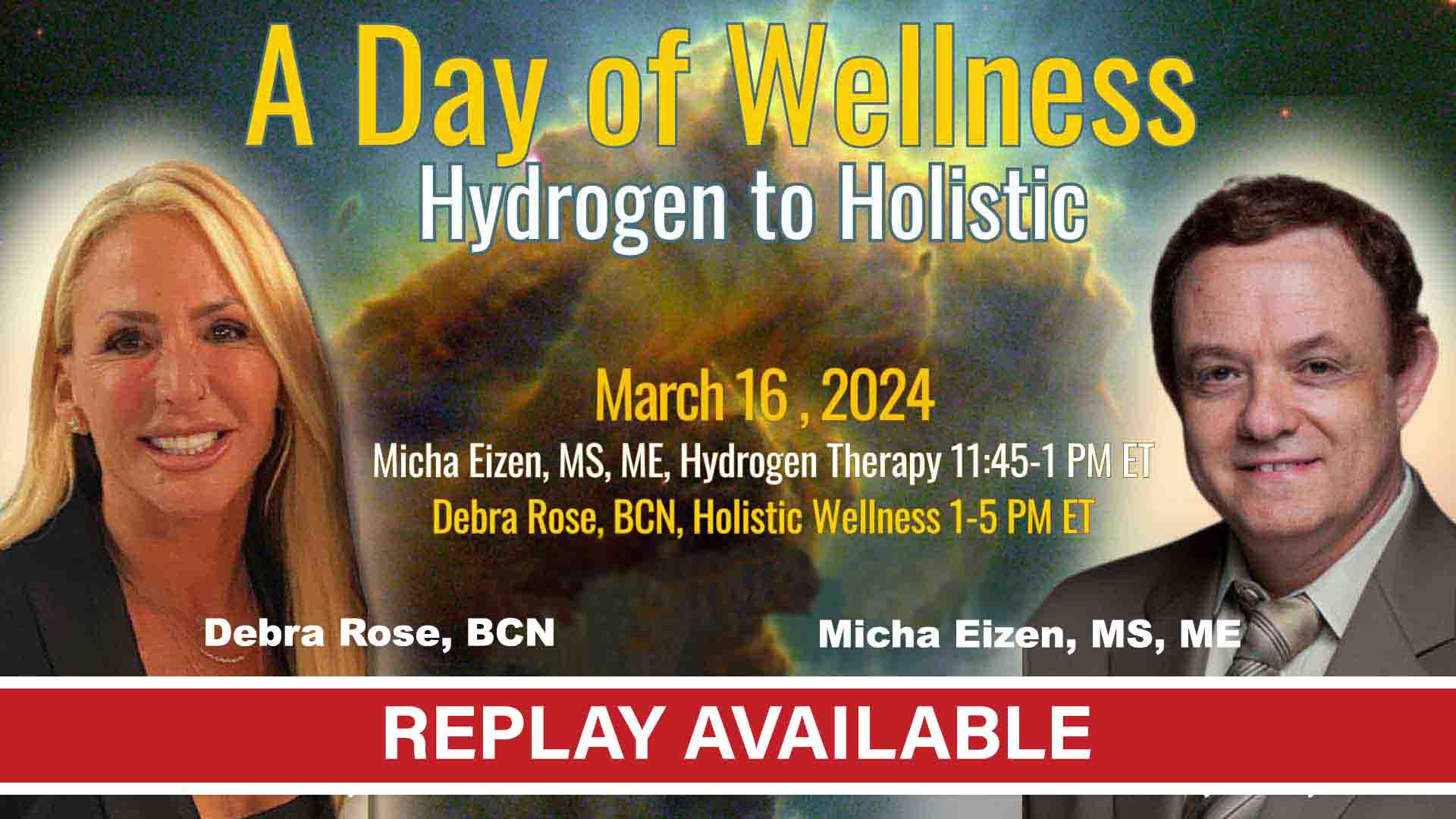 Debra Rose Micha Eizen Day of Wellness replay available