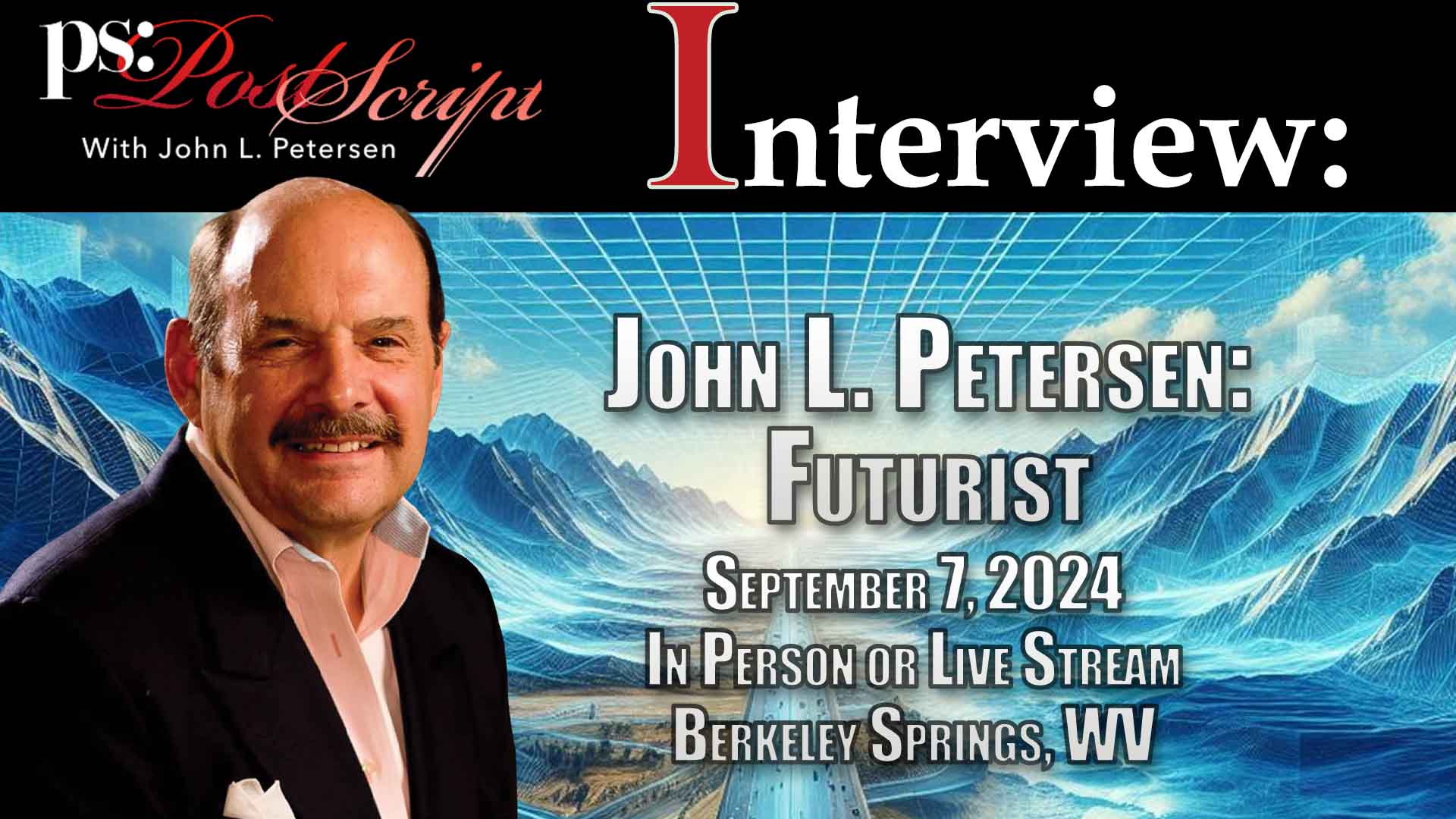 John L. Petersen, professional futurist, introduces his upcoming talk at the Arlington Institute on September 7th. He discusses the unprecedented global shifts, encompassing politics, technology, climate change, and the expansion of human consciousness.