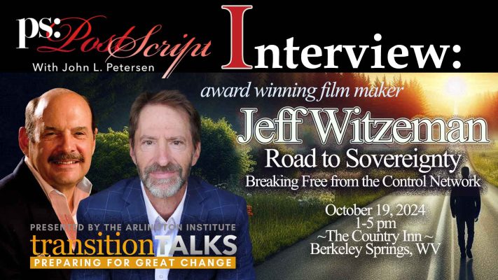 Jeff Witzeman, an award-winning film maker, is interviewed by John Petesen about breaking free from the control network. It is called The Road To Sovereignty.