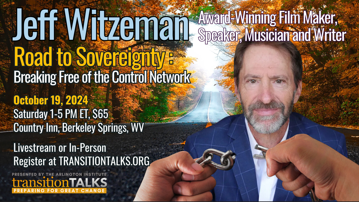 Jeff Witzeman at TransitionTALKS in Berkeley Springs, WV Oct 19th, 2024