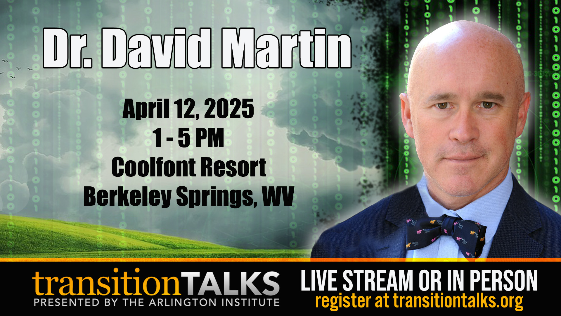 Dr. David Martin is back at The Arlington Institute in April 2025