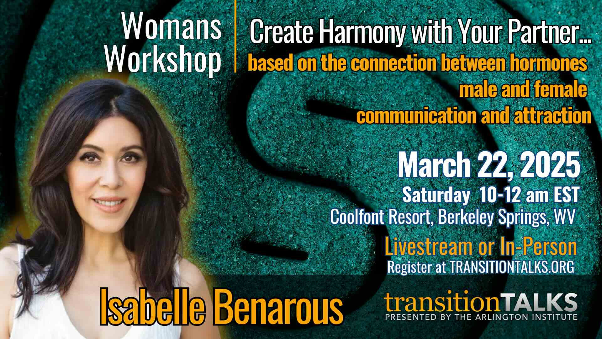 Women's Workshop by Isabelle Benarous at The Arlington Institute.