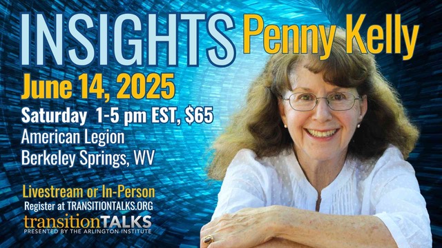 Penny Kelly at the American Legion with The Arlington Institute in Berkeley Springs in June 2025