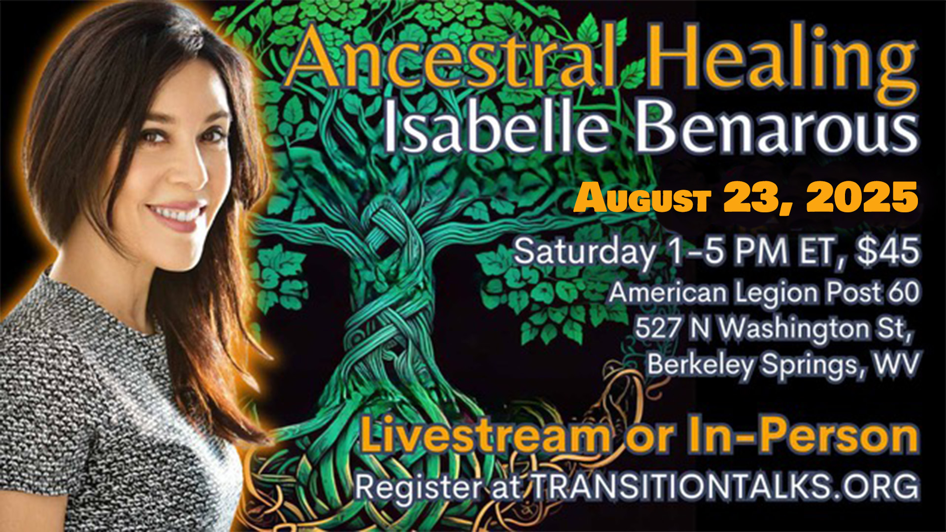 Isabelle Benarous speaks at The Arlington Institute — Ancestral Healing